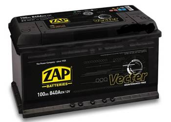 Akumulator ZAP Vecter 100Ah 840A PRAWY PLUS