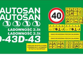 naklejki autosan d43 bardzo mocne laminat