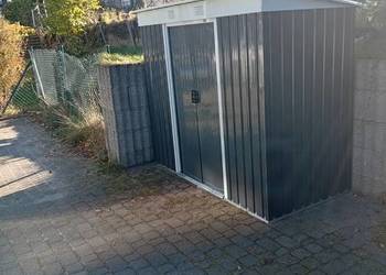 Domek ogrodowy metalowy