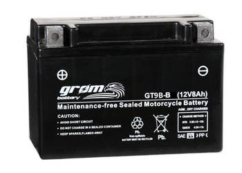 Akumulator motocyklowy GROM GT9B-B YT9B 12V 8Ah 120A L+