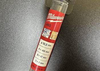 Wiertło MILWAUKEE HSS FI 10 x400mm długie do drewna i metalu. Nowe oryginał