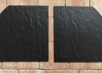 Struktonit łupek, czarny, 30x30, płytki prawe i lewe