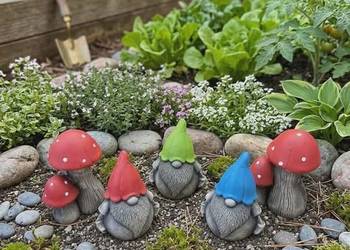 Figurki ogrodowe krasnal ogrodowy skrzat żabki ogrodowe dekoracja