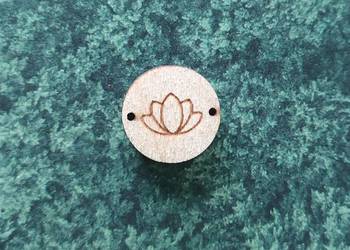 charms nr2 drewniany koralik grawer zawieszka 1,5 cm