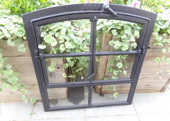 Stare okno loft retro lustro grill ogrodzenie 52x57