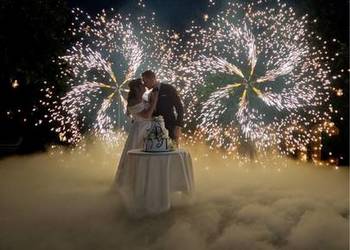 Wiatraki iskier na wesele+ ciężki dym