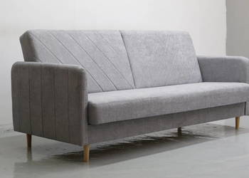 TEU Sofa COCO z funkcja spania pojemnik na pościel wersalka kanapa SZARA
