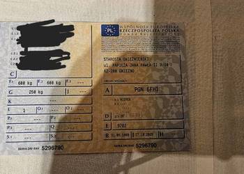 sprzedam pozostałość po przyczepie