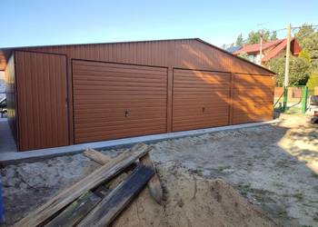 Duży Garaż Blaszany Złoty Dąb / Garaże Blaszane / Blaszak – GRZYWSTAL