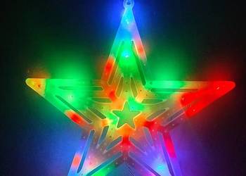 Ozdoba świąteczna LED do okna Gwiazdka
