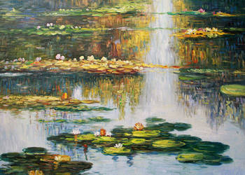 Prezent dla emeryta obraz Lilie wodne III - Claude Monet