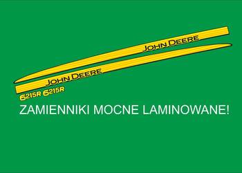 Naklejki John deerw 6215r zamienniki laminowane mocne