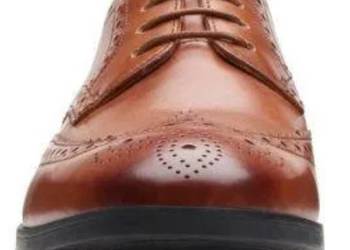 Clarks Bradish Limit tan leather Brogues 40/41 LUX