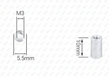 M3X10 ALUMINIOWA TULEJKA DYSTANSOWA GWINTOWANA ZŁĄCZNA PRZEDŁUŻANA MUFA