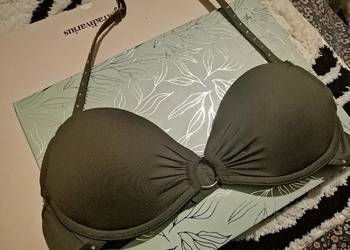 NEW YORkER zielony khaki stanik Push-up biustonosz lekki Pushup NOWY