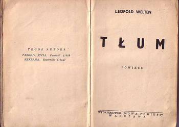 (1285) TŁUM – LEOPOLD WELTEN OKOŁO 1935 ROKU