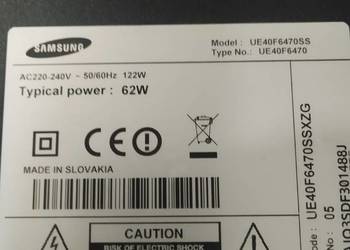 Samsung 40F6470SS na części