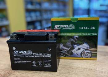 Akumulator motocyklowy GTX4L-BS YTX4L-BS 12V 3Ah 60A P+ GROM