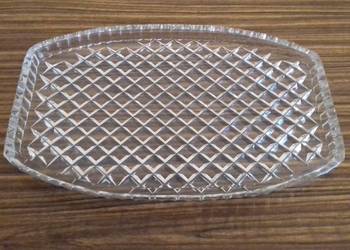 Patera kryształowa prostokątna, Vintage, do sprzedania
