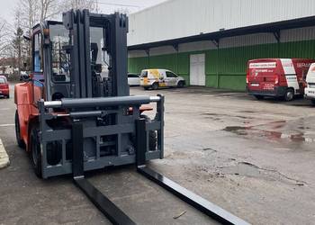 Nowy wózek widłowy 7- Ton Gazowy / LPG Kabina Triplex Nowy Pozycjoner UDT