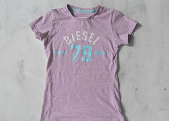 liliowa koszulka Diesel authentic apparel vanice beach S 36
