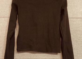 Czarna dziewczęca koszulka ZARA rozmiar 140