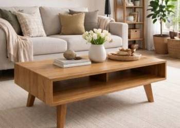 Stolik kawowy lite drewno dębowe