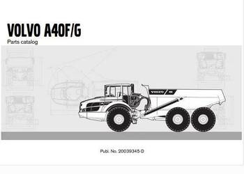 Volvo A30E L120E A40F A40G katalog czesci zamiennych PL