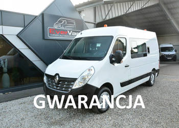 Renault Master średniak 7 osobowy brygadówka doka 130KM pełna opcja