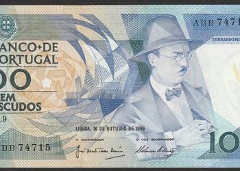 Portugalia 100 escudos 1986 - STAN BANKOWY UNC -