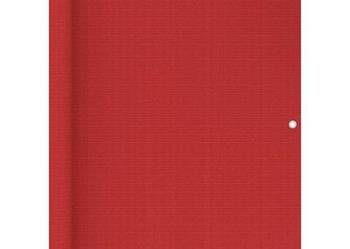 vidaXL Parawan balkonowy, czerwony, 120x300 cm, HDPE（SKU:311012）