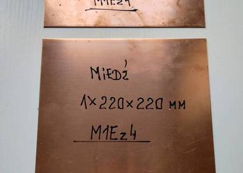 Blacha miedziana gr. 1,0mm/formatka !!!