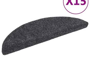 vidaXL Maty na schody samoprzylepne 15 szt. 56x17x3 cm (SKU:132691)