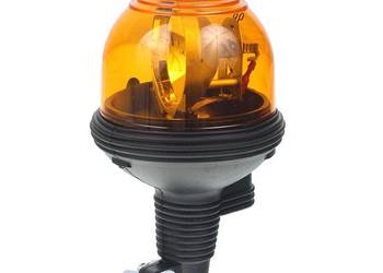 LAMPA OSTRZEGAWCZA 12V "KOGUT" MOCOWANA NA TRZPIEŃ DŁUGI, NISKA, BŁYSK