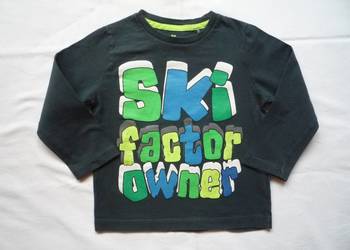 Cool Club 98 Smyk Bluzka ciemno szara bawełna J Nowa