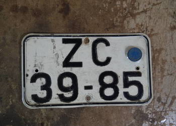 blacha rejestracja MZ Simson AWO IFA org DDR