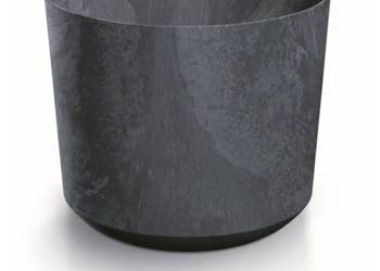 doniczka TUBO BETON effect antracytowy 12,8cm