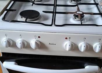 Kuchenka Amica 50 cm Gaz + Elektryczny Piekarnik z Termoobiegiem