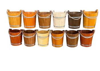 Wiaderko Drewniane Ozdobne Ogrodowe Do Studni Dekoracyjne Cebrzyk Kolory