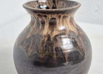 Stylowy Wazon Vintage – Szkliwo Zaciekowe / Mid-Century Modern