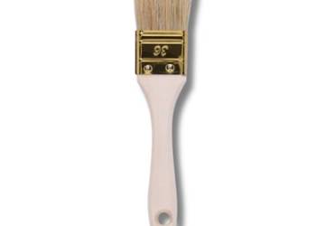 Pędzel Płaski 36mm Do Lakieru Farby Drewna Balustrad Schodów Drewniany