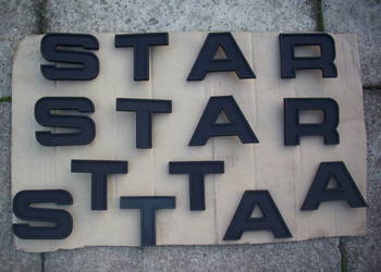 Litera litery logo emblemat znaczek napis na kabinie STAR