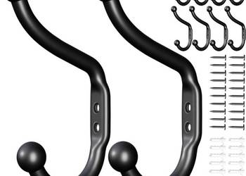 10x Wieszaki na ubrania, ścienny, klucze, kurtki, do przedpokoju, ręczniki