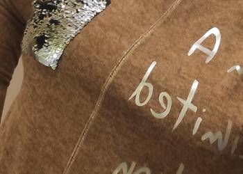 Bluzka włoska dzianina miodowy melanż Bluzka włoska dzianina miodowy melanż