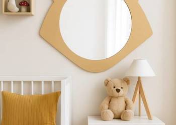 Lustro dekoracyjne ścienne dla dziecka w ramie mdf - LISEK