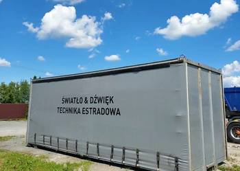 Zabudowa kontener plandeka 7 m długości
