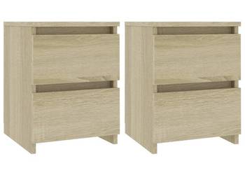 vidaXL Szafki nocne, 2 szt., dąb sonoma, 30x30x40 cm(SKU:800520)