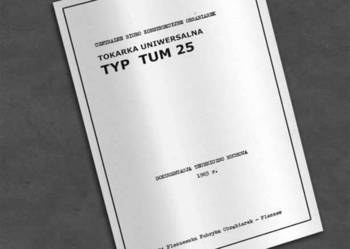 Tokarka TUM 25 Pleszew - dokumentacja DTR