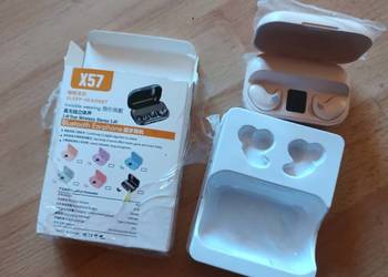 słuchawki bezprzewodowe TWS model X57 z etui ładującym