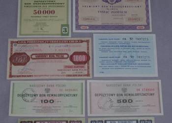 Zestaw bonów z PRL Zestaw bonów z PRL
